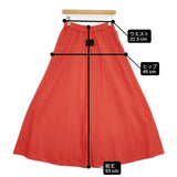 COGTHEBIGSMOKE HALO SEMI-FLARE SKIRT 8501-130-823-1 定価33000円 フレアロングスカート オレンジ レディース コグ ザ ビッグスモーク【中古】6-0403M♪