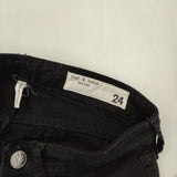 rag & bone F3-W04031 トルコ製 イーストランド オーガニックコットンリヨセル デニムパンツ ブラック レディース ラグアンドボーン【中古】6-0509G∞
