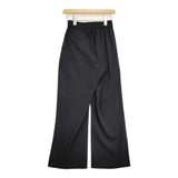 HYKE STRETCH WIDE LEG PANTS 221-13190 044 サイズ1 ストレッチ イージー ワイド パンツ ブラック レディース ハイク【中古】6-0403M♪