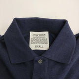 INSCRIRE Big Polo Shirt 定価24200円 I25SS-BC102 サイズS チュニック ポロシャツ 25SS ネイビー レディース アンスクリア【中古】6-0219S♪