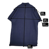 INSCRIRE Big Polo Shirt 定価24200円 I25SS-BC102 サイズS チュニック ポロシャツ 25SS ネイビー レディース アンスクリア【中古】6-0219S♪