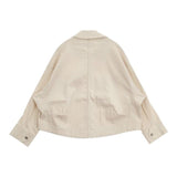stola. ストレッチ素材 加工 デニムジャケット アイボリー レディース ストラ【中古】6-0516M∞