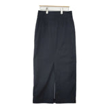 SLOBE IENA ビンテージタスラン Iラインスカート 定価12100円 ロングスカート ブラック レディース スローブイエナ【中古】6-0802T∞