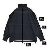 THE SHINZONE HALF ZIP SWEATSHIRT ハーフジッププルオーバー 定価31900円 スウェット 24AW ネイビー レディース シンゾーン【中古】6-0916T♪