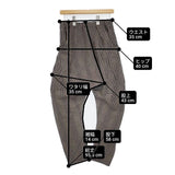 45R/45rpm ウール2WAYストレッチタックパンツ 定価30800円 サルエルパンツ ブラウン ブラック レディース フォーティーファイブアールピーエム【中古】6-0801T∞