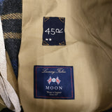 45R/45rpm/MOON 未使用 ウールタータンのカーゴスカート 定価80300円 ロングスカート 25AW ブルー レディース フォーティーファイブアールピーエム/ムーン【中古】6-0219T♪