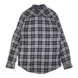 DIESEL チェック コットン ネル サイズXS 長袖シャツ グレー ホワイト レディース ディーゼル【中古】6-0801T∞