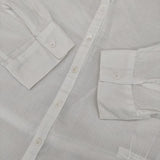COMPTOIR DES COTONNIERS バンドカラー ストライプ プルオーバー ブラウス シャツ ホワイト レディース コントワーデコトニエ【中古】6-0516M∞
