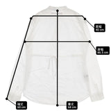COMPTOIR DES COTONNIERS バンドカラー ストライプ プルオーバー ブラウス シャツ ホワイト レディース コントワーデコトニエ【中古】6-0516M∞