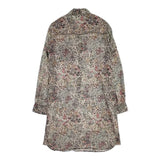 COMPTOIR DES COTONNIERS 花柄 シャツワンピ プルオーバー ワンピース グレー マルチカラー レディース コントワーデコトニエ【中古】6-0516M∞