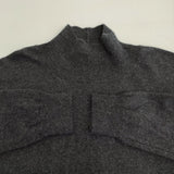 evam eva ウールタートルネック 定価30800円 E253K202 サイズM セーター ニット チャコールグレー レディース エヴァムエヴァ【中古】6-0219T♪