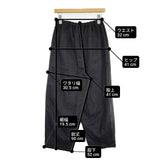 mumokuteki リネンコクーンパンツ CF-324HF11M パンツ ブラック レディース ムモクテキ【中古】6-0509G∞