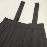 I am I 吊りスカート定価15400円 ジャンパースカート ワンピース ブラック レディース アイアムアイ【中古】6-0509M∞