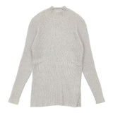 veritecoeur ハイネックリブニット コットンカシミヤ 定価15400円 VCK-242 セーター ニット グレー レディース ヴェリテクール【中古】6-0801T∞