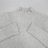 veritecoeur ハイネックリブニット コットンカシミヤ 定価15400円 VCK-242 セーター ニット グレー レディース ヴェリテクール【中古】6-0801T∞