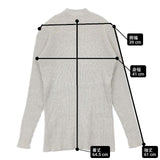 veritecoeur ハイネックリブニット コットンカシミヤ 定価15400円 VCK-242 セーター ニット グレー レディース ヴェリテクール【中古】6-0801T∞
