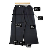 mizuiro-ind 裏起毛スウェットワイドパンツ 日本製 コットン イージー パンツ ブラック レディース ミズイロインド【中古】6-0801T∞