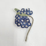 la fleur 新品 primura corsage コサージュ b2552 記憶の海 定価22000円 ブローチ ブルー ホワイト レディース ラフルール【中古】6-0219G♪