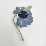 la fleur 新品 primura corsage コサージュ b2552 記憶の海 定価22000円 ブローチ ブルー ホワイト レディース ラフルール【中古】6-0219G♪