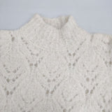 mina perhonen couche アルパカナイロン プルオーバーニット 定価66000円 サイズ38 aca8924 セーター ニット 24AW ホワイト レディース ミナペルホネン【中古】6-0801T∞