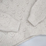 mina perhonen couche アルパカナイロン プルオーバーニット 定価66000円 サイズ38 aca8924 セーター ニット 24AW ホワイト レディース ミナペルホネン【中古】6-0801T∞