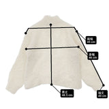 mina perhonen couche アルパカナイロン プルオーバーニット 定価66000円 サイズ38 aca8924 セーター ニット 24AW ホワイト レディース ミナペルホネン【中古】6-0801T∞