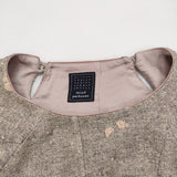 mina perhonen pebble sa3153 サイズ38 刺繍 シルク ヤク アシンメトリー 変形 ワンピース グレー レディース ミナペルホネン【中古】6-0916T♪