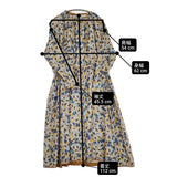 mina perhonen flowerscope va3449 シルクウール ドレス 定価72600円 サイズ36 ワンピース マルチカラー レディース ミナペルホネン【中古】6-0916M♪