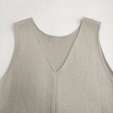 BEARDSLEY 未使用品 ブークレフレアーワンピース 2WAY ノースリーブ 定価24200円 ワンピース グレージュ レディース ビアズリー【中古】6-0219S♪