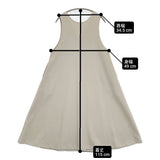 BEARDSLEY 未使用品 ブークレフレアーワンピース 2WAY ノースリーブ 定価24200円 ワンピース グレージュ レディース ビアズリー【中古】6-0219S♪