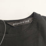 mizuiro-ind アシンメトリーレースプルオーバー ワイドブラウス 変形 ブラウス シャツ ブラック レディース ミズイロインド【中古】6-0506S◎