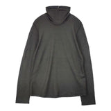 JURGEN LEHL 日本製 ウールハイネック サイズL J0153UB106 長袖Ｔシャツ カットソー ロンＴ チャコールグレー レディース ヨーガンレール【中古】6-0801T∞
