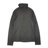 JURGEN LEHL 日本製 ウールハイネック サイズL J0153UB106 長袖Ｔシャツ カットソー ロンＴ チャコールグレー レディース ヨーガンレール【中古】6-0801T∞