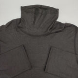 JURGEN LEHL 日本製 ウールハイネック サイズL J0153UB106 長袖Ｔシャツ カットソー ロンＴ チャコールグレー レディース ヨーガンレール【中古】6-0801T∞