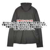 JURGEN LEHL 日本製 ウールハイネック サイズL J0153UB106 長袖Ｔシャツ カットソー ロンＴ チャコールグレー レディース ヨーガンレール【中古】6-0801T∞