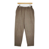 JURGEN LEHL ウール天竺フェルトのレディスパンツ J0154UP621 サイズL 日本製 定価41800円 25AW グレージュ レディース ヨーガンレール【中古】6-0219T♪