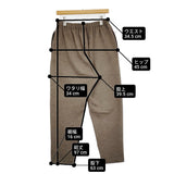 JURGEN LEHL ウール天竺フェルトのレディスパンツ J0154UP621 サイズL 日本製 定価41800円 25AW グレージュ レディース ヨーガンレール【中古】6-0219T♪