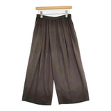 JURGEN LEHL ウールコットンスムース J0153UP121 定価57200円 日本製 パンツ 25AW チャコールグレー レディース ヨーガンレール【中古】6-0219T♪
