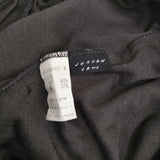 JURGEN LEHL ウールコットンスムース J0153UP121 定価57200円 日本製 パンツ 25AW チャコールグレー レディース ヨーガンレール【中古】6-0219T♪