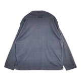 45R/45rpm 影色納戸 インディゴ 天竺の908馬モック 動物柄 花 長袖Ｔシャツ カットソー ロンＴ ネイビー レディース フォーティーファイブアールピーエム【中古】6-0622M∞