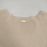 MUSE de Deuxieme Classe CAPRI クルーネックプルオーバー 定価27600円 セーター ニット ベージュ レディース ミューズドゥドゥーズィエムクラス【中古】6-0802T∞