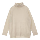 MUSE de Deuxieme Classe CAPRI タートルネックプルオーバー 定価28600円 ウール セーター ニット ベージュ レディース ミューズドゥドゥーズィエムクラス【中古】6-0801T∞