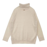 MUSE de Deuxieme Classe CAPRI タートルネックプルオーバー 定価28600円 ウール セーター ニット ベージュ レディース ミューズドゥドゥーズィエムクラス【中古】6-0801T∞