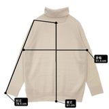 MUSE de Deuxieme Classe CAPRI タートルネックプルオーバー 定価28600円 ウール セーター ニット ベージュ レディース ミューズドゥドゥーズィエムクラス【中古】6-0801T∞