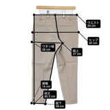 MOROKO BAR クロップド センタープレススラックス ウールナイロンカシミヤ サイズ38 パンツ ベージュ レディース モロコバー【中古】6-0801T∞
