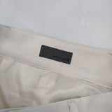 uncrave 新品 センタープレス テーパード スラックス 定価17930円 パンツ オフホワイト レディース アンクレイヴ【中古】6-0509G∞
