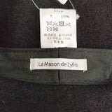 La Maison de Lyllis ウール フェルト 57cm 帽子 ベレー帽 ブラック レディース メゾンドリリス【中古】6-0921T◎