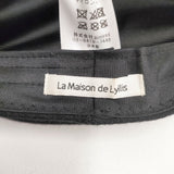 La Maison de Lyllis ウール サイズ57cm 帽子 キャスケット ブラック レディース メゾンドリリス【中古】6-1001T◎