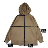 MHL. DRY LOOPBACK JERSEY 595-3269511 ハーフジップ パーカー 23AW ブラウン レディース エムエイチエル【中古】6-0523M∞