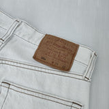 Levi's W29 L32 USA製 501-0612 刻印522 ボタンフライ ジーンズ デニムパンツ 90年代 ホワイト レディース リーバイス【中古】6-0523G∞
